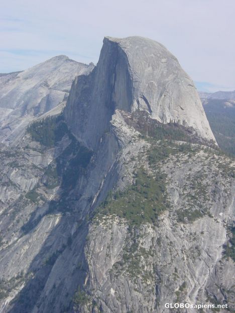 Postcard View of Half Dome from Glacier Point