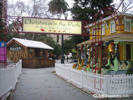 Postcard Christmas in the Park