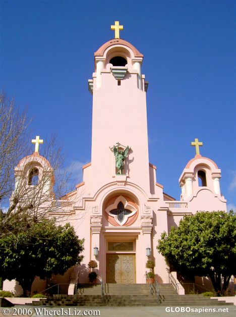 Postcard Mission Church, San Rafael