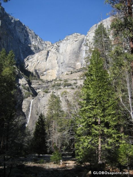 Postcard Upper Lower Yosemite Falls-6th tallest in World
