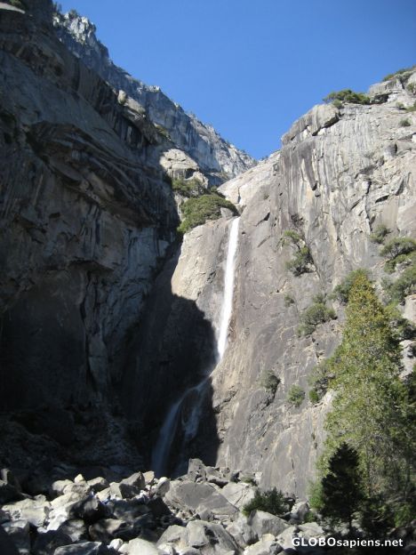 Postcard Lower Yosemite Falls