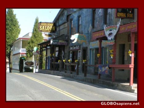 Postcard Groveland Main Street - CA Hwy 120