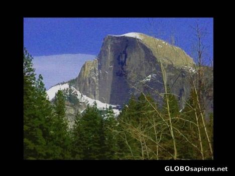 Postcard Half Dome Photo-Painting -Yosemite National Park