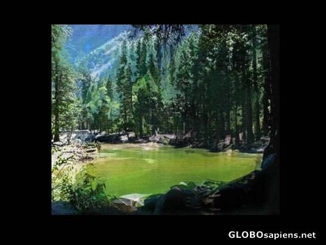 Postcard Merced River - Housekeeping Campground - Yosemite