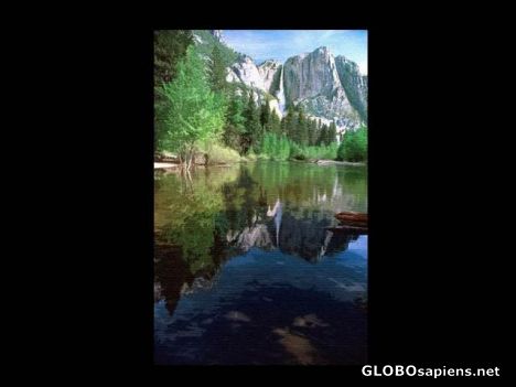 Postcard Reflections on Merced River - Yosemite, CA