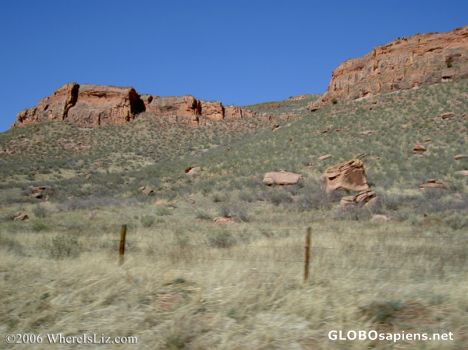 Postcard Colored rocks of Colorado