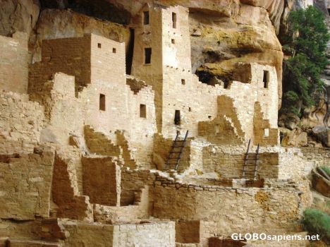 Postcard Ancient Pueblo Cliff Dwellings-Cliff Palace