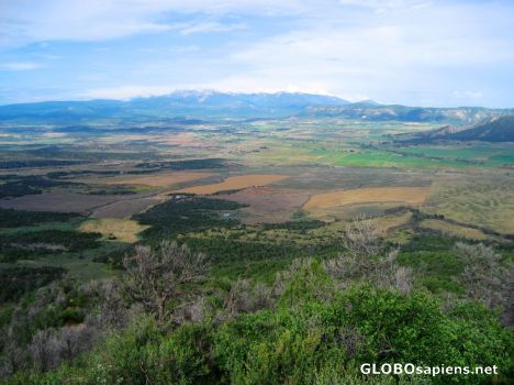 Postcard View from Mesa Verde toward the Rockies