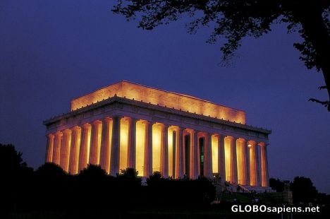 Postcard Lincoln Memorial, Washington D.C.