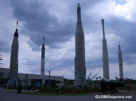 Postcard Rocket Park - Nasa Visitor Center