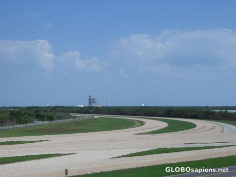 Postcard Crawler way leading to the 39 A launch pad