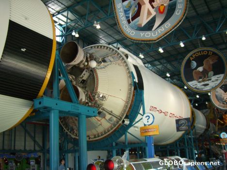 Postcard Saturn V - Stage 2 (Base of the 2nd stage)