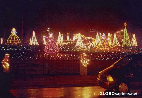 Postcard Drive-In Christmas Lights