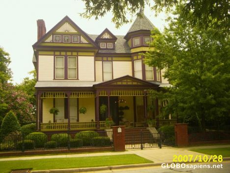 Postcard Beautiful restored homes built in the 1800\'s