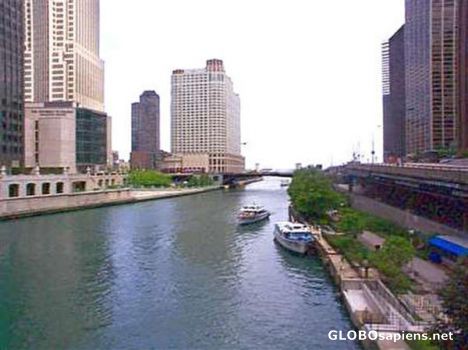 Postcard Chicago River