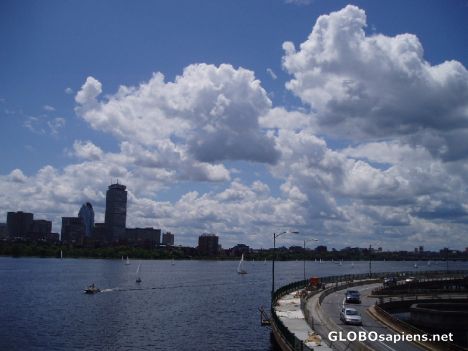 Postcard Beautiful view of the charles