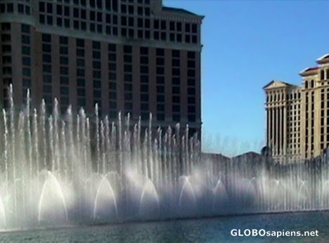 Postcard Las Vegas Bellagio Hotel Fountain