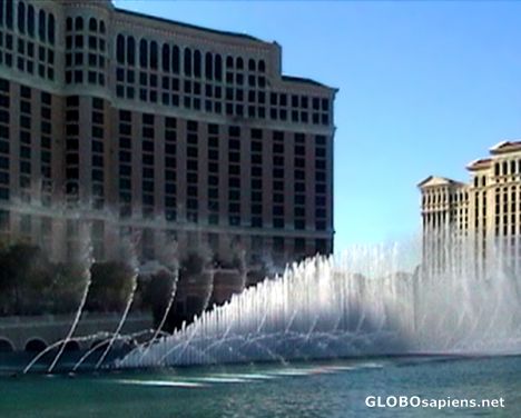 Postcard Las Vegas Bellagio Hotel Dancing Water