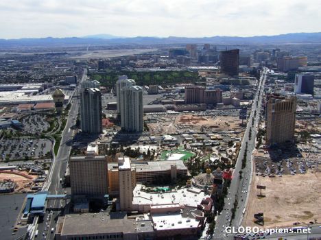 Postcard Las Vegas Strip from the Stratosphere Tower