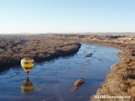 Postcard Hot Air Ballooning in Albuquerque, New Mexico