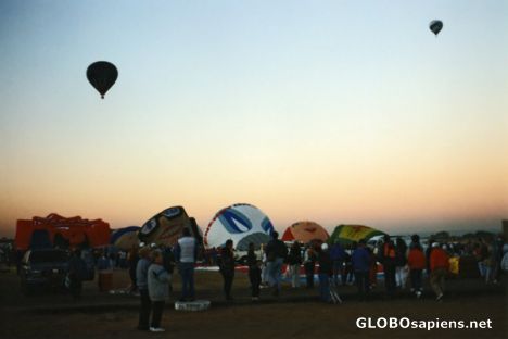 Postcard Albuquerque Balloon Fiesta Dawn