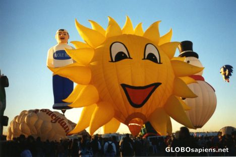 Postcard Albuquerque Balloon Fiesta The Sun