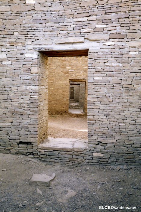 Postcard Pueblo Bonito doorways