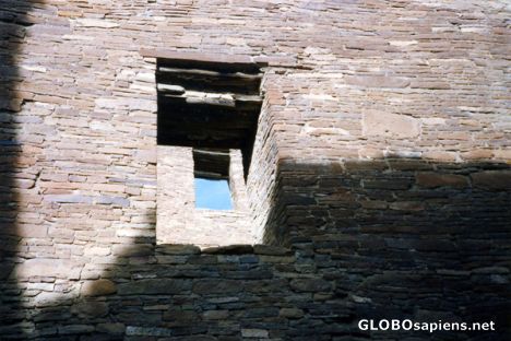 Postcard Pueblo Bonito ruins