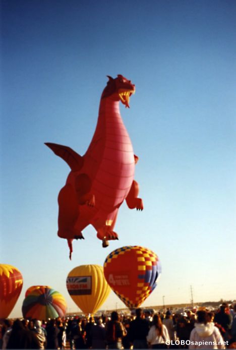 Postcard Albuquerque Balloon Fiesta - The Dragon