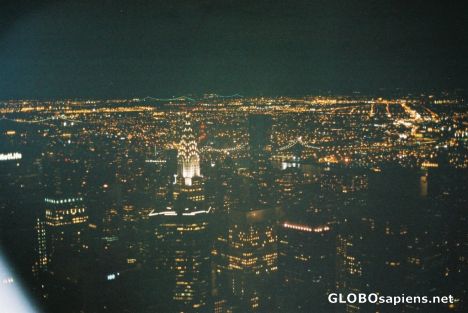 Postcard New York by night