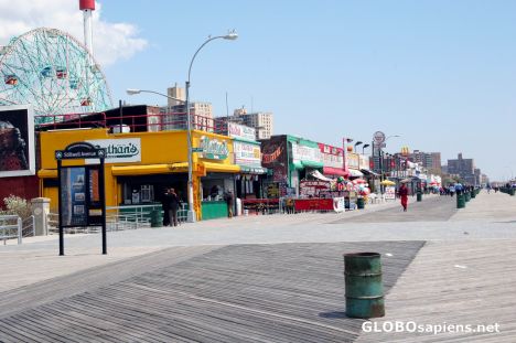 Postcard Coney Island - preparing for the comming season