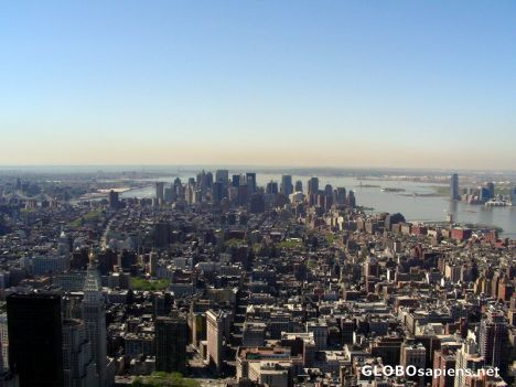 Postcard View Of Manhattan 1