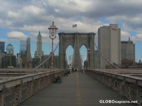 Postcard Brooklyn Bridge 01