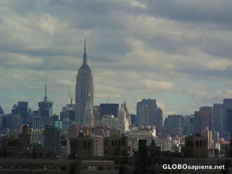Postcard View of Manhattan from Brooklyn Bridge