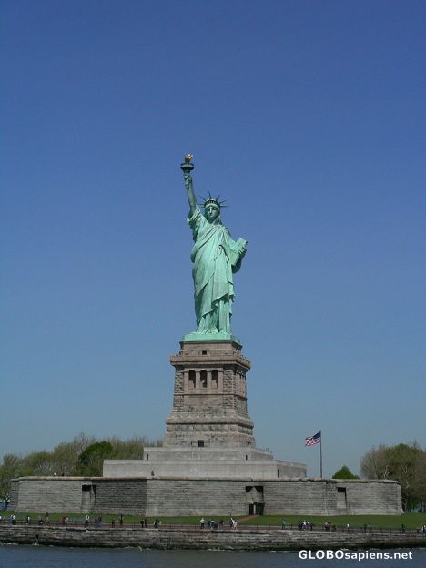 Postcard View of the Statue of Liberty