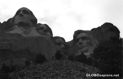 Postcard Mount Rushmore National Memorial