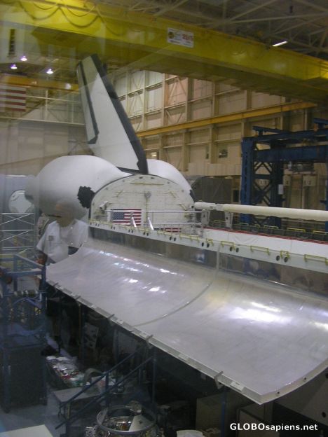 Postcard Space Center 5o8 Shuttle Tail