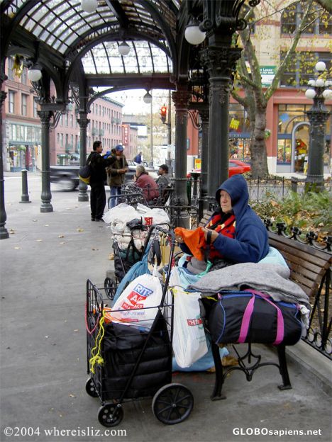 Postcard Homeless in Seattle