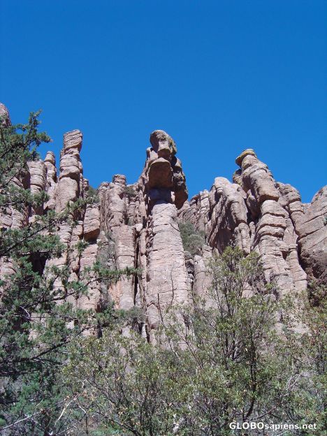 Postcard Thousand of Massive Rock Columns (Arizona)