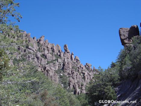 Postcard Stunning Arizona Blue Sky and Chiseled Rock Format