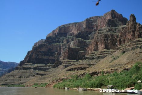 Postcard Helicopter and Boat cruise, Grand Canyon West Rim