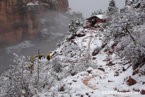 Postcard Winter hike in Grand Canyon