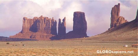 Postcard Rocks of Monument Valley
