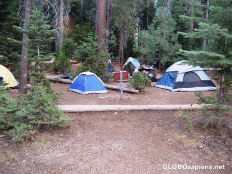 Postcard Little Yosemite Valley Back Packer's Camp