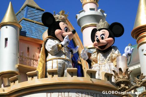 Postcard Mickey & Minnie