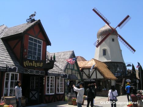 Postcard Danish Town in California