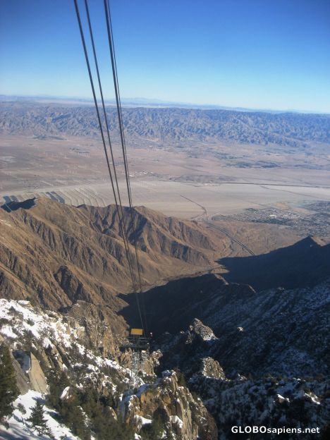 Postcard Palm Springs Aerial Tram - Steep, Steep, Steep!