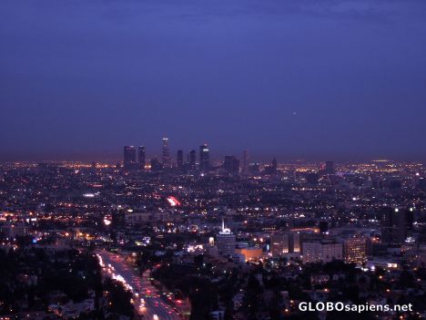 Postcard LA by night