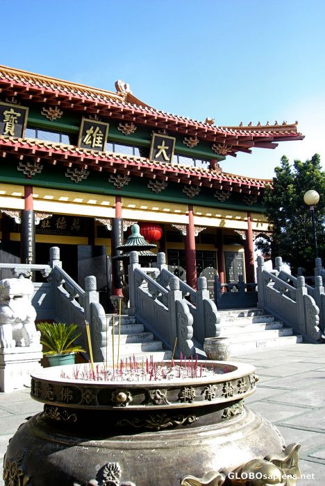 Postcard San Jose's Pao-Hua Buddhist Temple