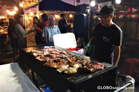 Postcard Food Vendors at the Little Saigon Night Market